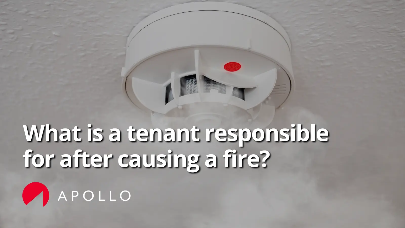 Tenant responsibility after causing a fire